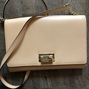 Kate Spade cream / beige leather crossbody